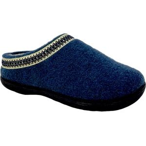 CLARKS wool felt clogs Navy sz 9 women